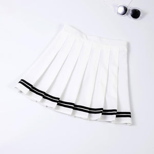 XS-3XL Women Skirt Preppy Style High Waist Chic Stitching Skirts Summer Student Pleated Skirt Women Cute Sweet Girls Dance Skirt