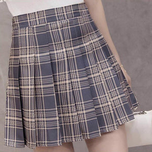 XS-3XL Women Skirt Preppy Style High Waist Chic Stitching Skirts Summer Student Pleated Skirt Women Cute Sweet Girls Dance Skirt