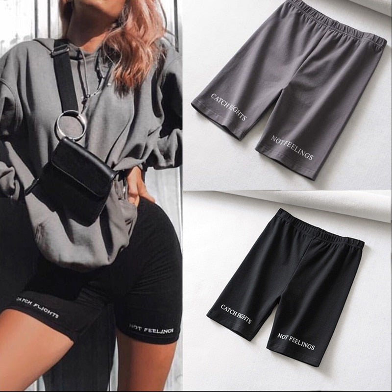 High Waist 2019 Fashion shorts women sexy biker shorts fitness korean casual sexy short cotton black Athleisure Cycling Shorts