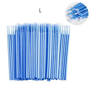 100Pcs/bag Disposable MicroBrush Eyelashes Extension Individual Lash Removing Swab Micro Brush For Eyelash Extension Tools