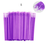 100Pcs/bag Disposable MicroBrush Eyelashes Extension Individual Lash Removing Swab Micro Brush For Eyelash Extension Tools