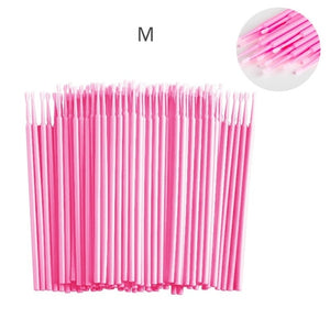 100Pcs/bag Disposable MicroBrush Eyelashes Extension Individual Lash Removing Swab Micro Brush For Eyelash Extension Tools