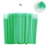 100Pcs/bag Disposable MicroBrush Eyelashes Extension Individual Lash Removing Swab Micro Brush For Eyelash Extension Tools