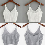 2018 Fashion Hot New Women's Summer Basic Sexy Strappy Sleeveless Racerback Crop Top High Quality