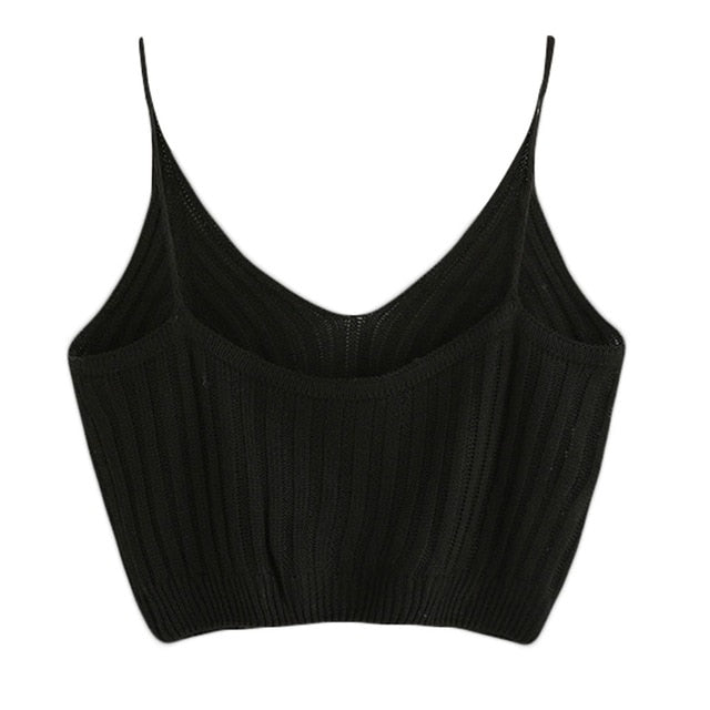 2018 Fashion Hot New Women's Summer Basic Sexy Strappy Sleeveless Racerback Crop Top High Quality