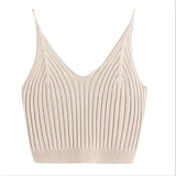 2018 Fashion Hot New Women's Summer Basic Sexy Strappy Sleeveless Racerback Crop Top High Quality