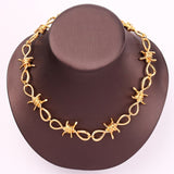 Wire Brambles Necklace Women Hip-hop Punk Style Barbed Wire Brambles Link Chain Choker Gifts for Friends Collares de Moda 2019