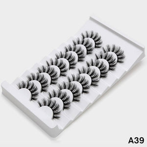 SEXYSHEEP 4/8 pairs 3D Mink Lashes Natural False Eyelashes Dramatic Volume Fake Lashes Makeup Eyelash Extension Silk Eyelashes