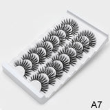 SEXYSHEEP 4/8 pairs 3D Mink Lashes Natural False Eyelashes Dramatic Volume Fake Lashes Makeup Eyelash Extension Silk Eyelashes