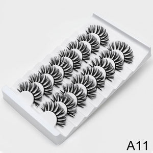 SEXYSHEEP 4/8 pairs 3D Mink Lashes Natural False Eyelashes Dramatic Volume Fake Lashes Makeup Eyelash Extension Silk Eyelashes