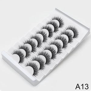 SEXYSHEEP 4/8 pairs 3D Mink Lashes Natural False Eyelashes Dramatic Volume Fake Lashes Makeup Eyelash Extension Silk Eyelashes