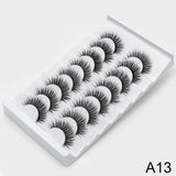 SEXYSHEEP 4/8 pairs 3D Mink Lashes Natural False Eyelashes Dramatic Volume Fake Lashes Makeup Eyelash Extension Silk Eyelashes