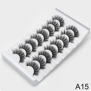 SEXYSHEEP 4/8 pairs 3D Mink Lashes Natural False Eyelashes Dramatic Volume Fake Lashes Makeup Eyelash Extension Silk Eyelashes