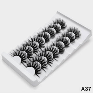 SEXYSHEEP 4/8 pairs 3D Mink Lashes Natural False Eyelashes Dramatic Volume Fake Lashes Makeup Eyelash Extension Silk Eyelashes