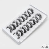 SEXYSHEEP 4/8 pairs 3D Mink Lashes Natural False Eyelashes Dramatic Volume Fake Lashes Makeup Eyelash Extension Silk Eyelashes