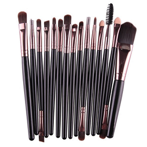 MAANGE Pro 15Pcs Makeup Brushes Set Eye Shadow Foundation Powder Eyeliner Eyelash Lip Make Up Brush Cosmetic Beauty Tool Kit Hot