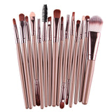 MAANGE Pro 15Pcs Makeup Brushes Set Eye Shadow Foundation Powder Eyeliner Eyelash Lip Make Up Brush Cosmetic Beauty Tool Kit Hot