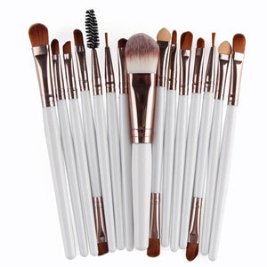 MAANGE Pro 15Pcs Makeup Brushes Set Eye Shadow Foundation Powder Eyeliner Eyelash Lip Make Up Brush Cosmetic Beauty Tool Kit Hot