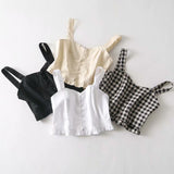 Ruched Ruffle Crop Top Vintage Women Short Casual Cami Top Spaghetti Strap Sexy Shirts Summer Tops For Women Streetwear