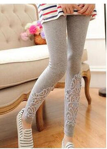 S- 7XL leggings Women cotton lace decoration leggings 2020 leggins plus size long leggings size 7XL 4XL 3XL XXL XL L M S 6XL 5XL