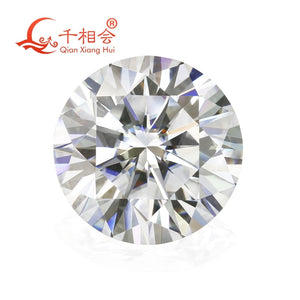 6.5mm DF  color white Round Brilliant cut moissanites loose stone with  certificate