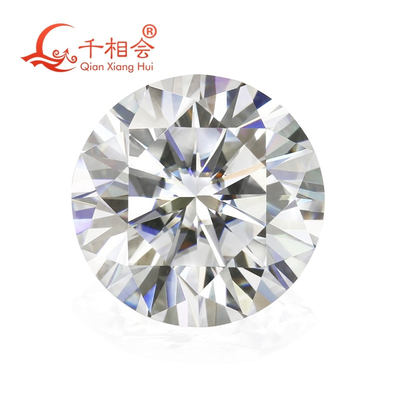 6.5mm DF  color white Round Brilliant cut moissanites loose stone with  certificate