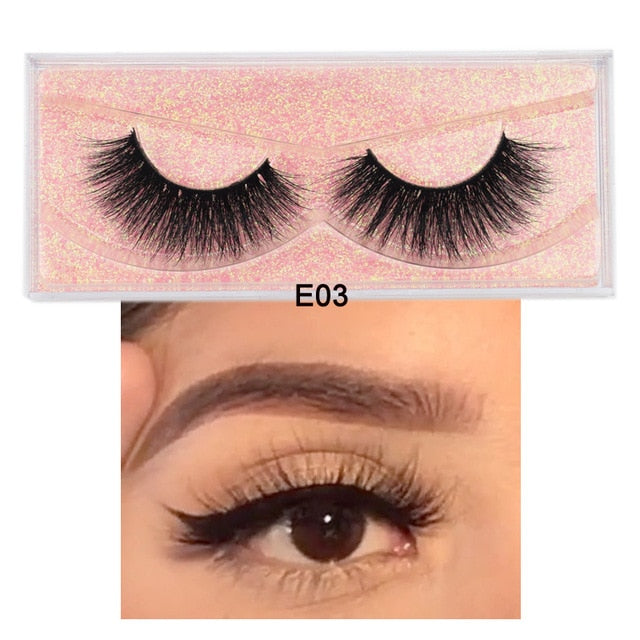 Visofree Mink Lashes 3D Mink Eyelashes 100% Cruelty free Lashes Handmade Reusable Natural Eyelashes Popular False Lashes Makeup