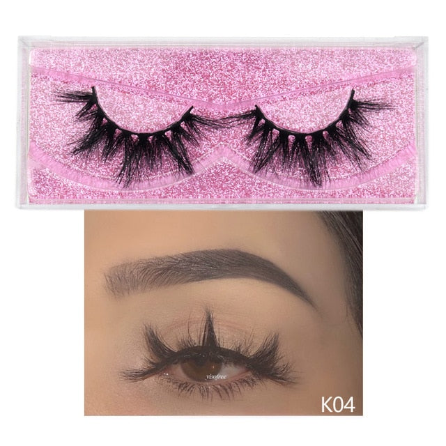 Visofree Mink Lashes 3D Mink Eyelashes 100% Cruelty free Lashes Handmade Reusable Natural Eyelashes Popular False Lashes Makeup