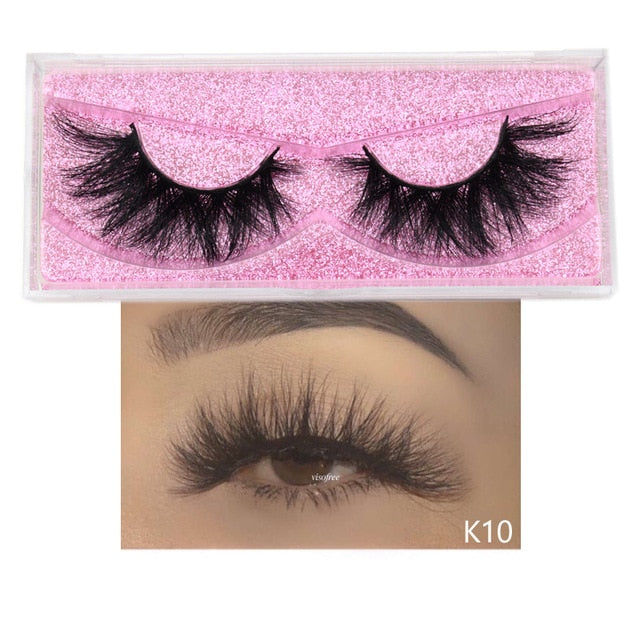 Visofree Mink Lashes 3D Mink Eyelashes 100% Cruelty free Lashes Handmade Reusable Natural Eyelashes Popular False Lashes Makeup