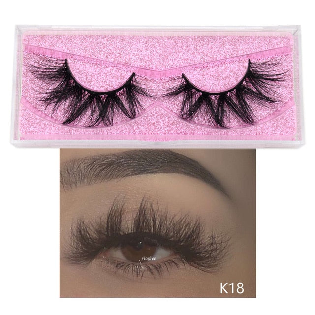 Visofree Mink Lashes 3D Mink Eyelashes 100% Cruelty free Lashes Handmade Reusable Natural Eyelashes Popular False Lashes Makeup