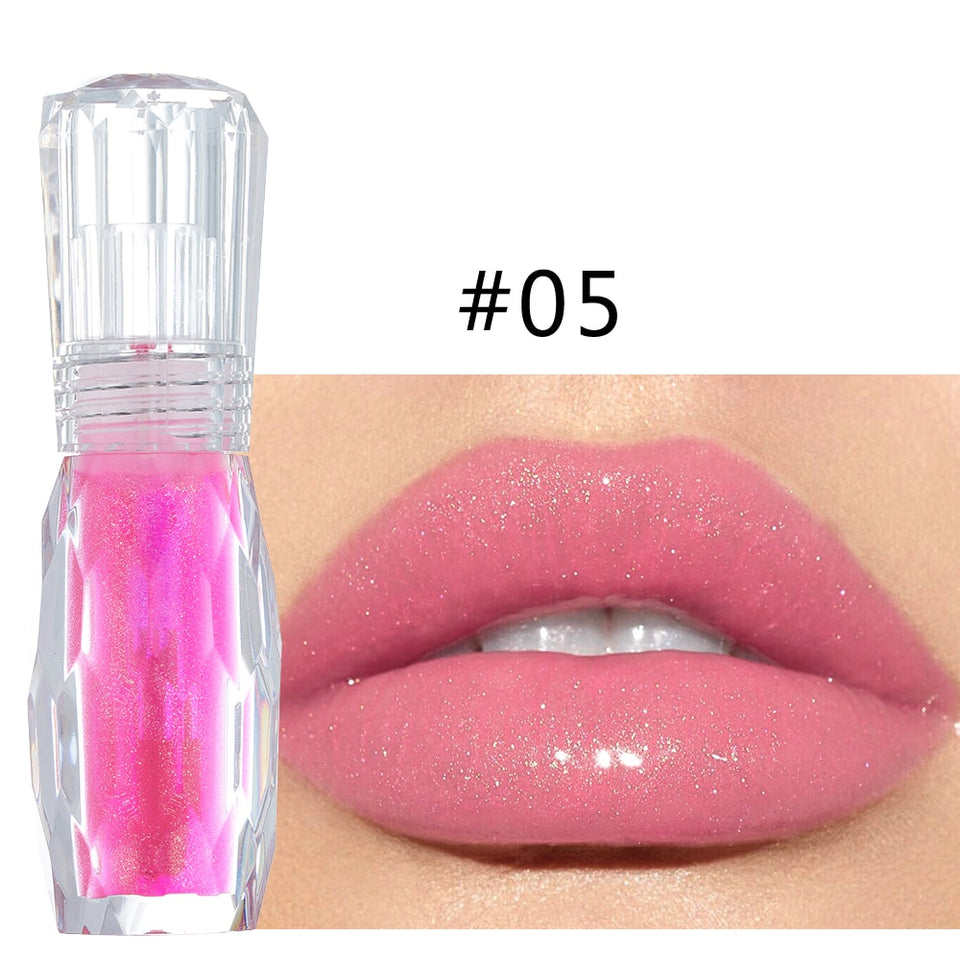 Moisturizer Plumper Lip Gloss Long Lasting Sexy Big Lips Pump Transparent Waterproof Volume Lip Lipgloss Vivid Colorful Lipgloss