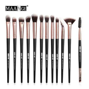 MAANGE Pro  3/5/12 pcs/lot  Makeup Brushes Set Eye Shadow Blending Eyeliner Eyelash Eyebrow Brushes For Makeup New