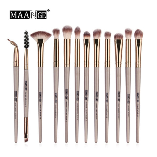 MAANGE Pro  3/5/12 pcs/lot  Makeup Brushes Set Eye Shadow Blending Eyeliner Eyelash Eyebrow Brushes For Makeup New