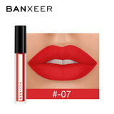 BANXEER Lipgloss Matte 8 Colors Lip Gloss Velvety Lipstick Liquid Matte Waterproof Lip Tint Full & rich Sexy Lip Makeup Cosmetic